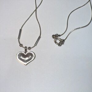 SILPADA Hammered Heart Sterling Silver Necklace N0514